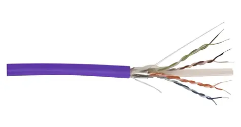 Digitus CAT 6 F-UTP fialový / Instalační kabel / 100 m / AWG 23/1 / 250 MHz / Eca