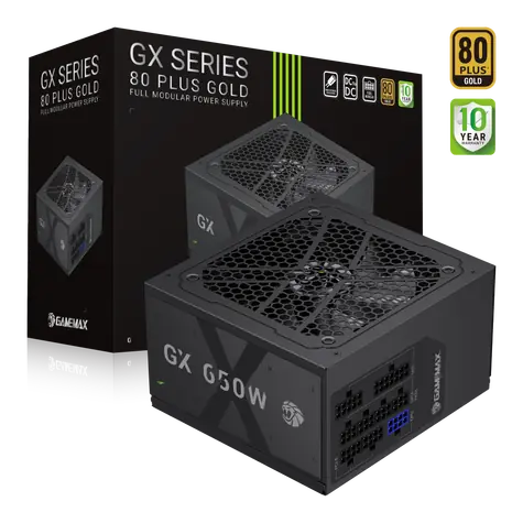 Gamemax GX 650GF / Zdroj / 650W / 80 Plus Gold / ATX / Plně modulární