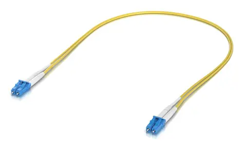 Ubiquiti UACC-OFC-S2-LULU-0.5M-50 žlutá / Optický patch kabel / LC-LC / OS2 Singlemode / 0,5 m / 50 ks