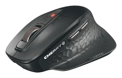 Cherry Stream ERGO Wireless Ultimate černá / Ergonomická myš / Bluetooth 5.2 / 2.4GHz / 4000 DPI / dobíjecí