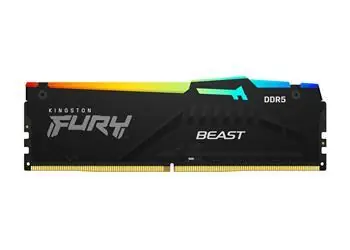 Kingston FURY Beast RGB 16GB (1x16GB) DDR5 6000MHz / CL36 / DIMM / 1.35V / EXPO