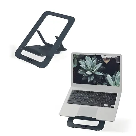 Leitz Ergo tmavě šedá / Stojan na notebook / Hliníkový / Výškově nastavitelný / 10-17