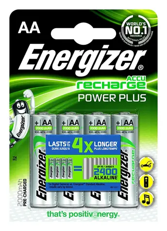 Energizer Power Plus 2000mAh AA / Nabíjecí baterie / HR6 / 4 ks