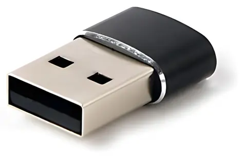 Gembird černá / Adaptér / USB-A (M) - USB-C (F)