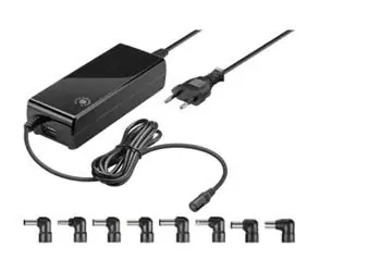 goobay 90W / Napájecí zdroj pro notebook / 230V / 12-22V / max. 4A / USB port