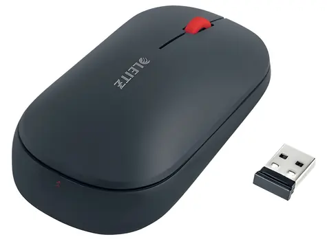 Leitz Cosy šedá / Myš / bezdrátová / optická / Bluetooth / 3 tlačítka