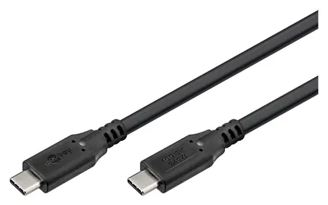 Goobay USB-C kabel USB4 černá / Nabíjecí a datový kabel / 240 W / 40 Gbit/s / PD / 1,8 m