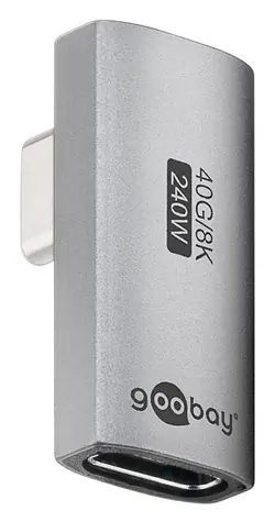 Goobay 74443 / USB-C adaptér / Otočený 90° / USB4