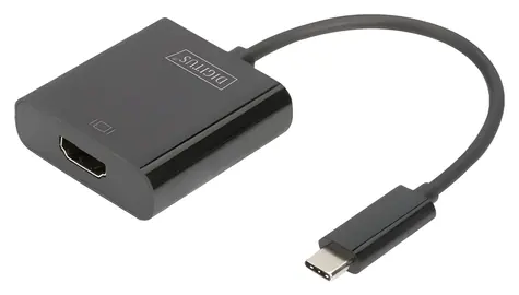 Digitus USB-C na HDMI černá / Adaptér / 4K 30Hz