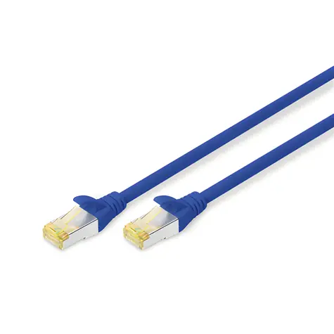 Digitus modrý / Patch kabel / S-FTP / CAT 6A / AWG 26/7 / 0,5 m