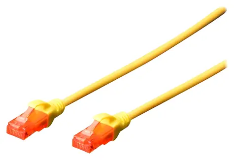 Digitus CAT 6 UTP AWG 26/7 žlutý / Patch kabel / 2 m / LSZH