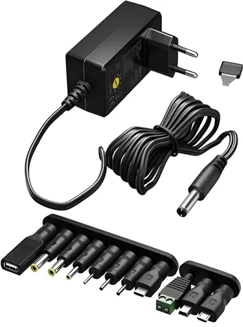 goobay napájecí adaptér 230V na 3-12V / stejnosměrný / max. 27W / 2,25A