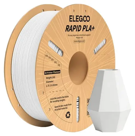 ELEGOO Rapid PLA+ bílá / struna pro 3D tiskárnu / PLA / 1.75mm / 1kg / až 600 mm/s