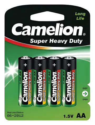 Camelion Super Heavy Duty AA (R06) zelená / Baterie / 4 ks