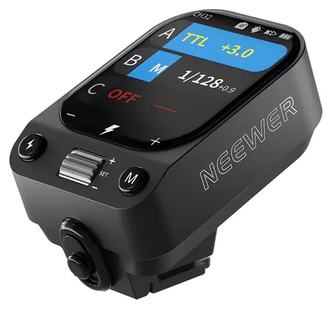 Neewer QZ-C / Spoušť blesku / TTL / HSS 1/8000 s / dosah 100 m / OLED displej