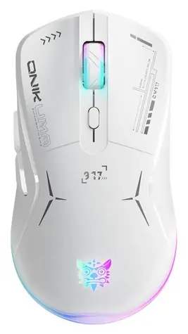 ONIKUMA CW917 bílá / Herní myš / bezdrátová / RGB / 800-2800 DPI