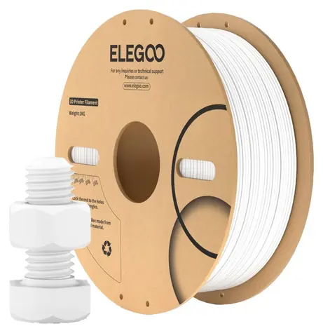 Elegoo 50.203.0642 bílá / Tisková struna / ABS / 1 kg