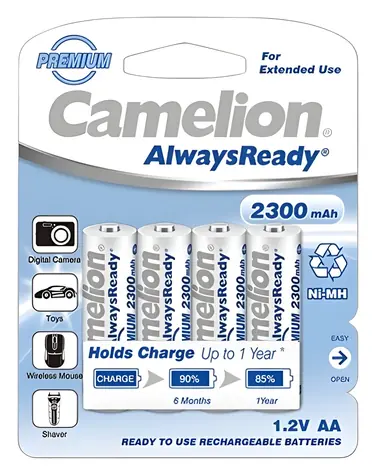 Camelion AlwaysReady / Nabíjecí baterie / AA / Ni-MH / 2300 mAh / 4 ks