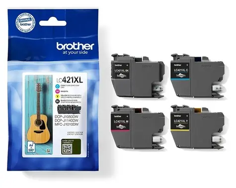 Brother LC421XLVAL / Cartridge / Multipack CMYK / originální / 4x 500 stran