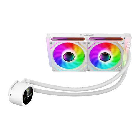 Gamemax Iceburg 240 Digital bílá / AIO vodní chladič CPU / 2x 120 mm