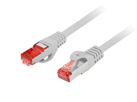 Lanberg šedý / Patch kabel / CAT 6 / S-FTP / 10 m / LSZH
