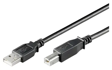 Goobay 93596 černá / Kabel USB 2.0 A-B / 1.8 m