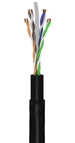 Goobay 94393 černá / Venkovní patch kabel / U/UTP / Cat 6 / 30 m