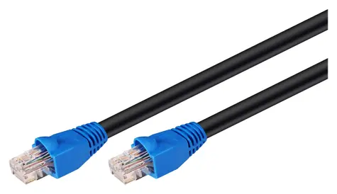 Goobay UTP Cat6 venkovní patchkabel černá / Patch kabel / U/UTP / 40 m