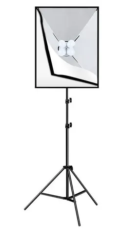 Puluz PU5071EU / Studiová sada / softbox 50x70 cm / stativ / 4x LED žárovka 20W