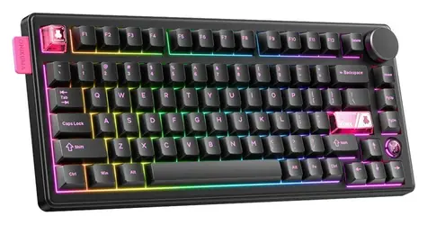 ONIKUMA MT706 černá / Herní klávesnice / mechanická / 2,4 GHz / Bluetooth / RGB