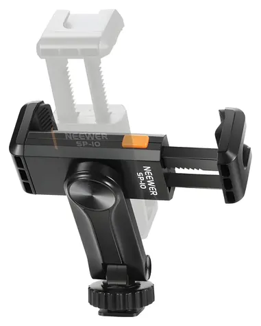 Neewer SP-10 / Držák telefonu na stativ / závit 1/4” + cold shoe / 6-9 cm