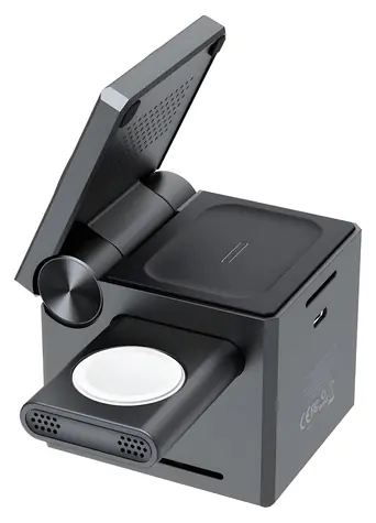 Choetech T632-F černá / Bezdrátová nabíječka 3 v 1 / 15W / Skládací