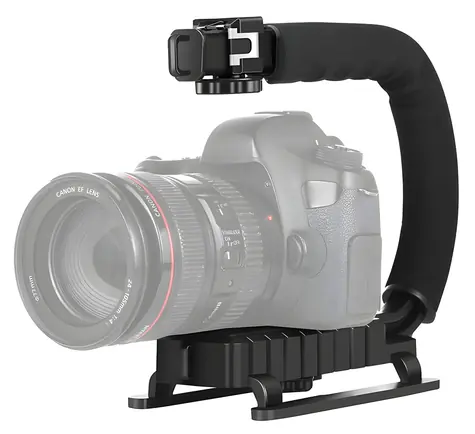 Puluz PU3005 černá / Video rukojeť / C-tvar / Pro fotoaparát / Závit 1/4 palce / Nosnost 3 kg