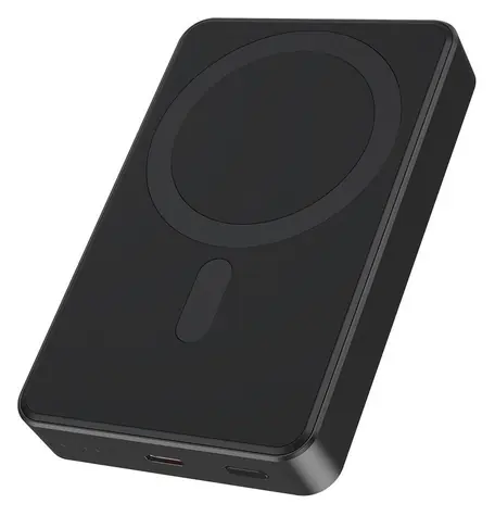 Gembird PB10-WPC15M-01 černá / Powerbanka / 10000 mAh / bezdrátové nabíjení / magnetické uchycení / 20 W