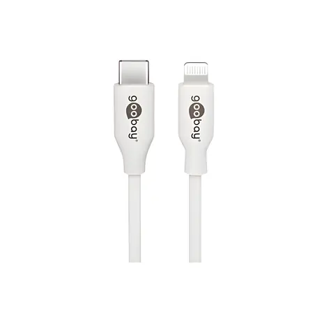 Goobay 39446 bílá / Nabíjecí a synchronizační kabel Lightning - USB-C / 1 m