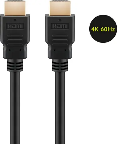 Goobay 60627 černá / HDMI kabel / High Speed / Ethernet / 4K 60Hz / 15 m