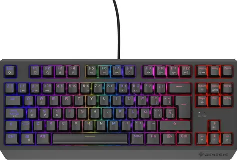 Genesis Thor 230 TKL ES Outemu Red černá / Herní klávesnice / Mechanická / 88 kláves / USB