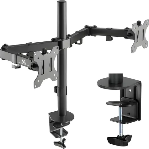 Maclean MC-884 černá / Stolní držák pro dva monitory / 17-32
