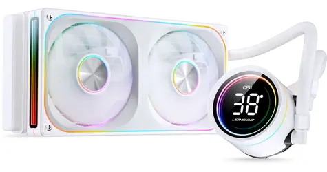 Jonsbo TH-240 bílá / AIO vodní chladič CPU / ARGB / LCD displej / 240mm