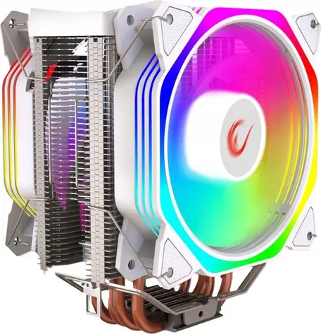 Rampage Octagon C60 bílá / Chladič CPU / 2x 120mm / TDP 180W / 29 dB / 1800 ot./min / Intel + AMD