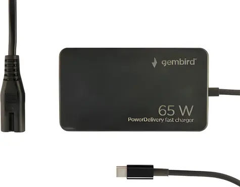 Gembird GaN 65W / Nabíječka / USB-C / PD