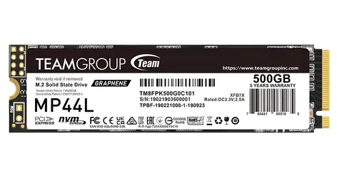 TeamGroup MP44L 500GB / SSD / M.2 2280 / PCIe Gen4 x4 NVMe