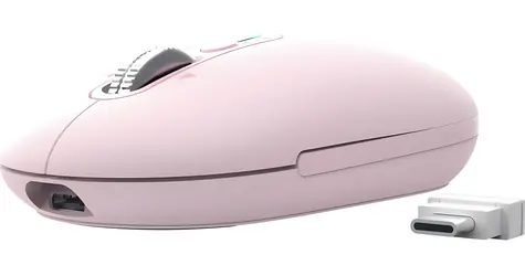 Trust Seron Slim růžová / Myš / Kancelářská / Optická / 3 200 DPI / USB + Bluetooth