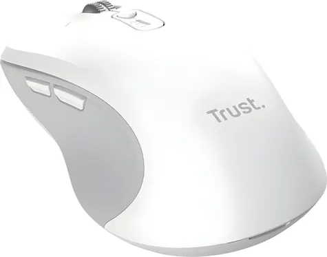 Trust Ferro Hyperwheel bílá / Myš / Bezdrátová USB + Bluetooth / 3200 DPI / 9 tlačítek