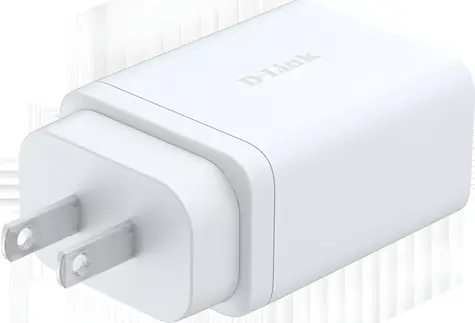 D-Link DCP-651 bílá / Síťová nabíječka / GaN / 65W / 2x USB-C / 1x USB-A / PD