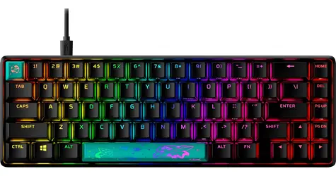HyperX Alloy Origins 65 černá / Herní klávesnice / mechanická / RGB / US / USB