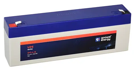 GOOWEI ENERGY OT2.4-12 / Olověný akumulátor VRLA AGM / 12 V / 2,4 Ah