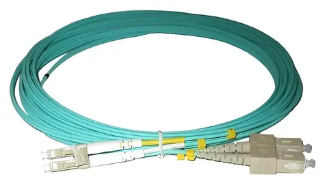XtendLan LC-SC / Optický patch kabel / Duplex / 50/125 OM3 / 15 m / LS0H