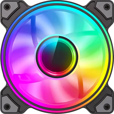 GameMax Dual Ring Infinity černá / Ventilátor / 120 mm