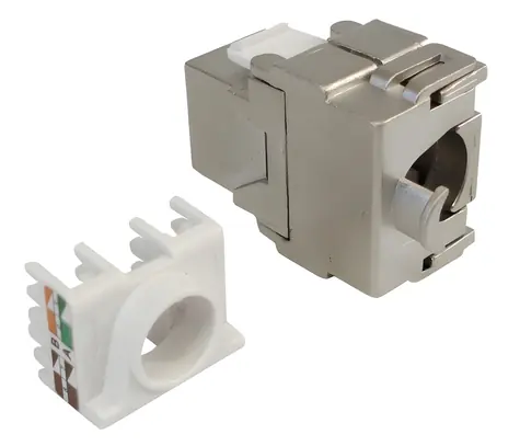XtendLan Keystone RJ45 / Zásuvkový modul / CAT6A / STP / Zaklapávací zezadu